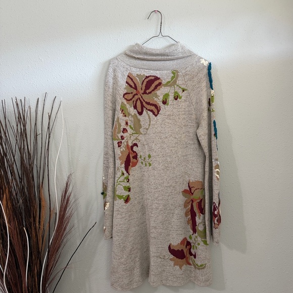 Anthropologie KNITTED & KNOTTED
Embroidered Petals Swing Dress Women's M - Picture 6 of 8